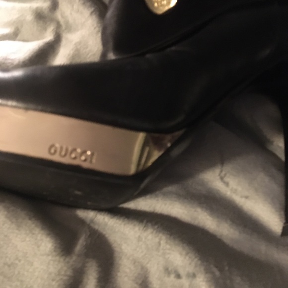 Gucci stiletto fold over boots with platform 8.5 B - Picture 2 of 6